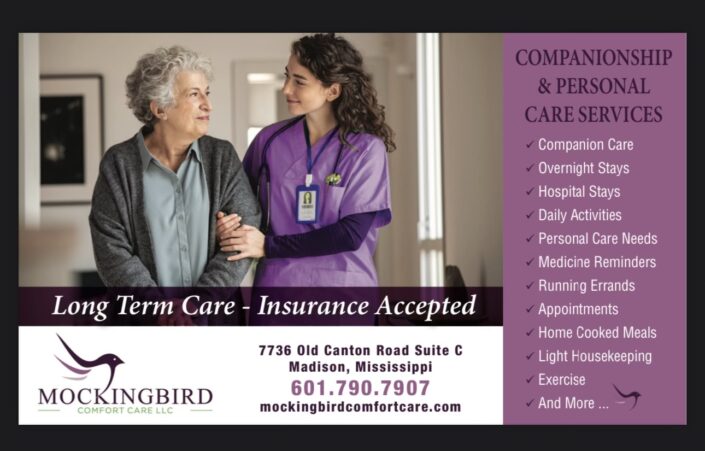 Compassionate In-Home Care for Seniors in the Jackson, Mississippi Area.